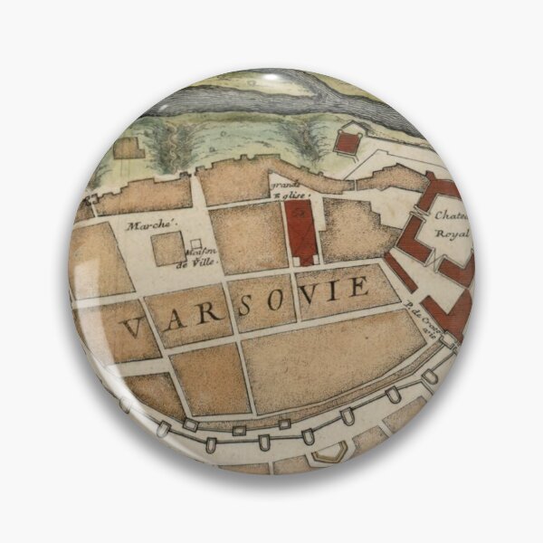 Item preview, Vintage Map of Warsaw Poland (1705) designed and sold by BravuraMedia.
