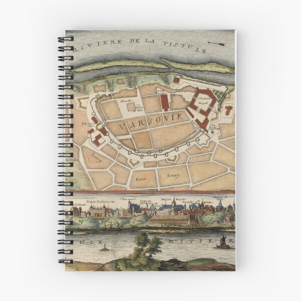 Item preview, Vintage Map of Warsaw Poland (1705) designed and sold by BravuraMedia.