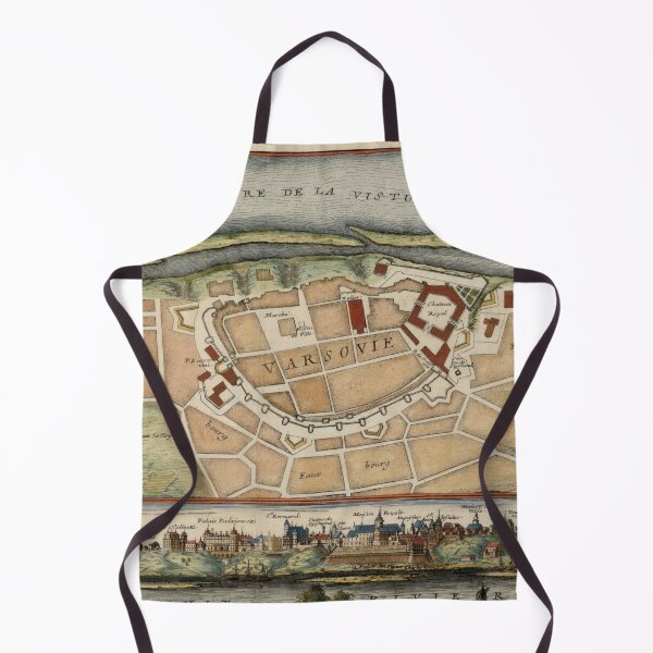 Item preview, Vintage Map of Warsaw Poland (1705) designed and sold by BravuraMedia.
