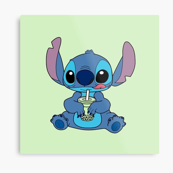 Stitch With Boba Metal Prints for Sale
