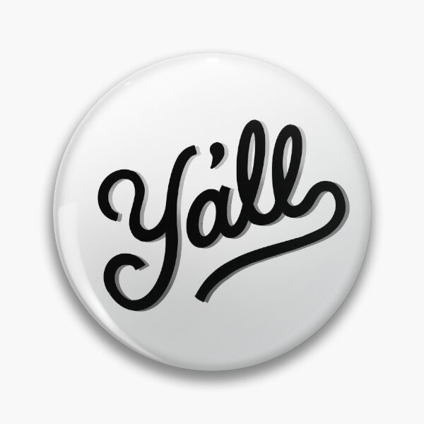 Item preview, Y’all black and white sticker designed and sold by Createartforfun.