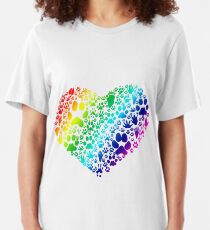 Paws of the Heart Slim Fit T-Shirt