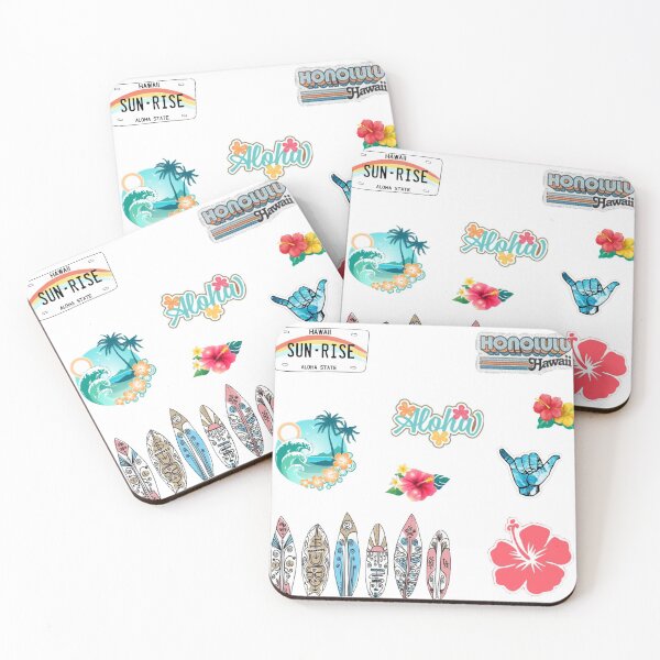 Item preview, Hawaii themed sticker pack designed and sold by callistapaige.