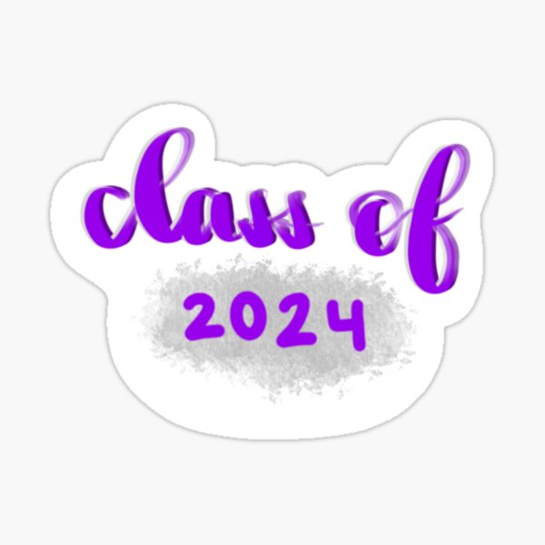 class of 2024 graduation gift  Sticker for Sale by emmavdr