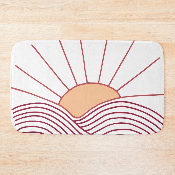 Item preview, Sunset on Rolling Mountains || Hills || Abstract designed and sold by Hilary Leslie.