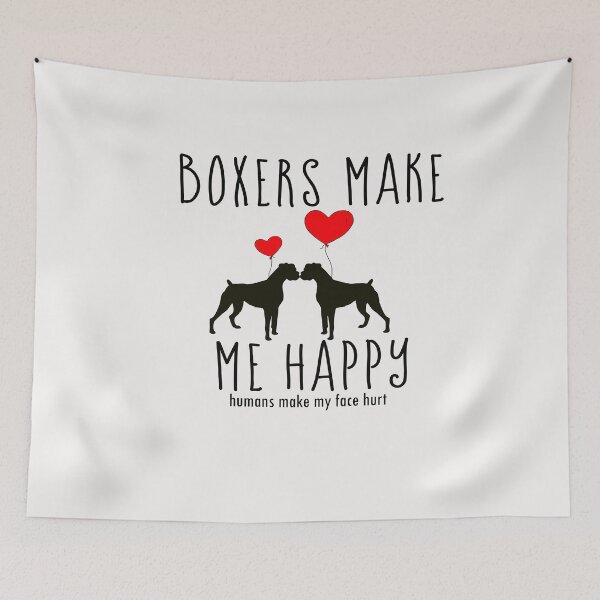 Item preview, Boxers Make Me Happy, You? Boxer Dog Lovers  designed and sold by 3QuartersToday.