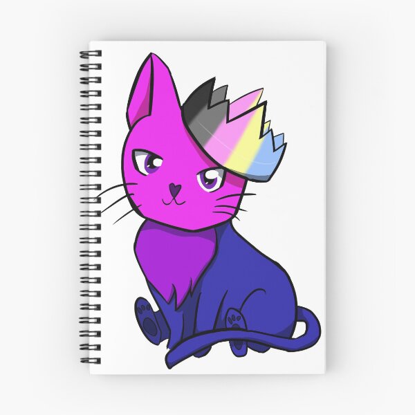 Item preview, Bisexual Polygender Pride Cat designed and sold by LunarDoodles.