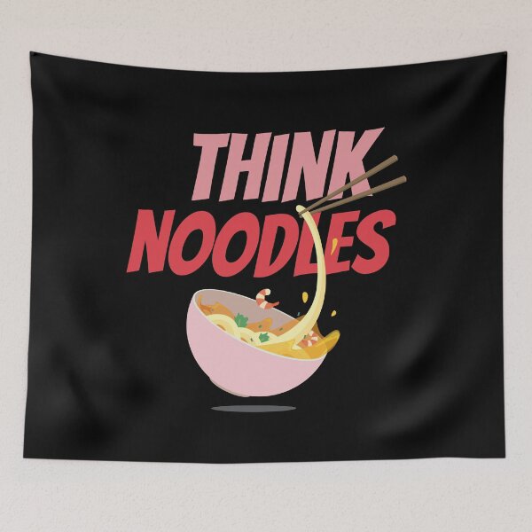 Item preview, think noodles (pink) designed and sold by AdelDa19.