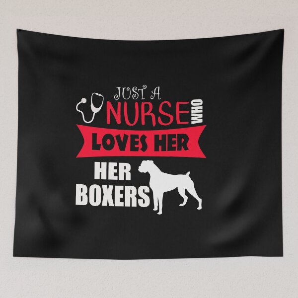 Item preview, Nurse Who Loves Her Boxer Dogs designed and sold by 3QuartersToday.