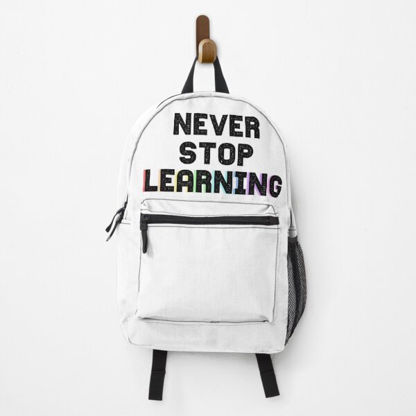 Item preview, never stop learning designed and sold by Uniquely Modern Art.