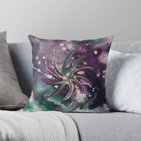 Galaxy Gaze Painting Throw Pillow
