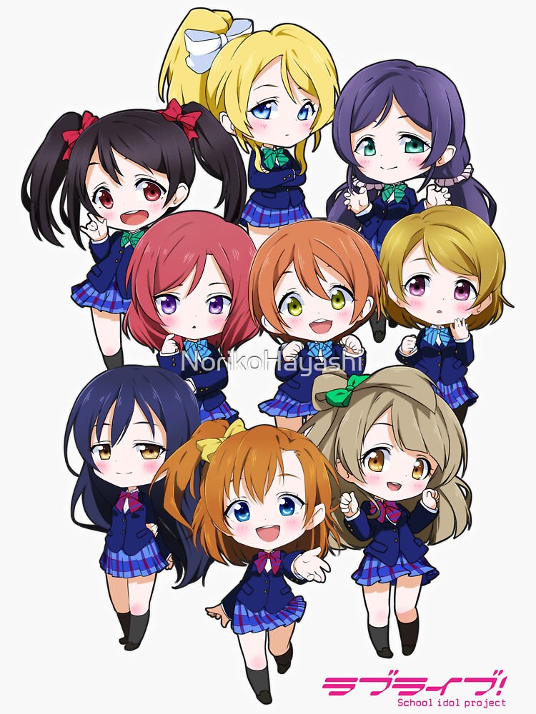 Anime SVG Love Live Muses Decal Clipart School Idol Printable 
