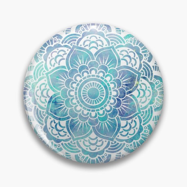 Item preview, Galaxy Mandala Pastel Aqua Lavender designed and sold by 2sweetsDesign.