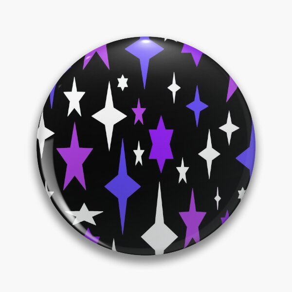 Item preview, Mid-century Atomic Stars Purple Violet Retro designed and sold by 2sweetsDesign.