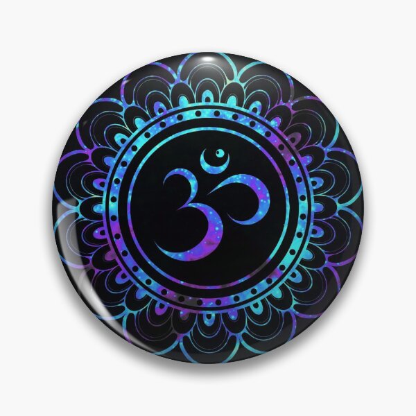 Item preview, Om Mandala: Purple Teal Blue Galaxy  designed and sold by 2sweetsDesign.