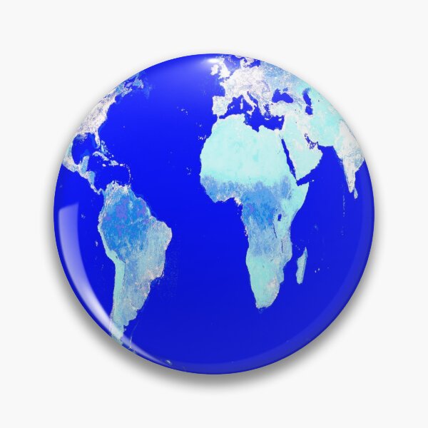 Item preview, World Map Blue Turquoise Aqua designed and sold by 2sweetsDesign.