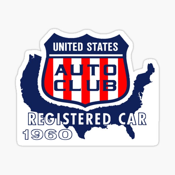 RETRO: USAC Registered Car 1960 Sticker