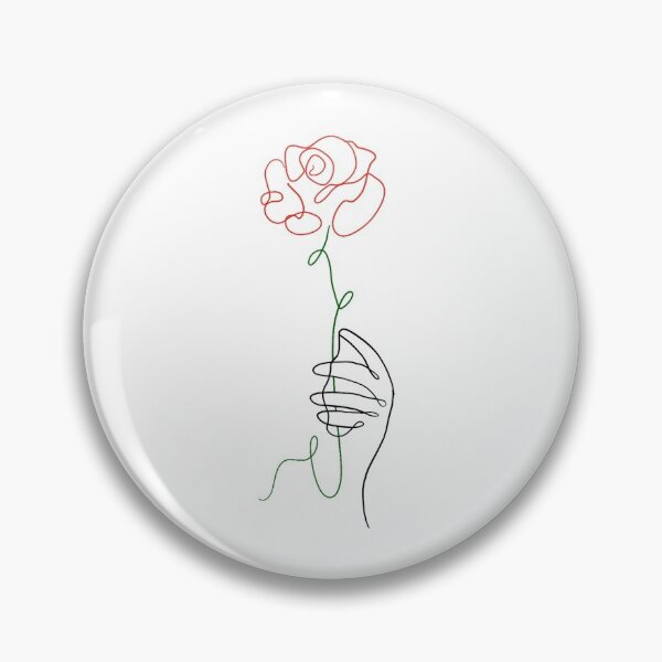 Item preview, Multi coloured rose outline  designed and sold by ouatisworld.
