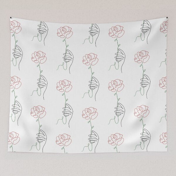 Item preview, Multi coloured rose outline  designed and sold by ouatisworld.