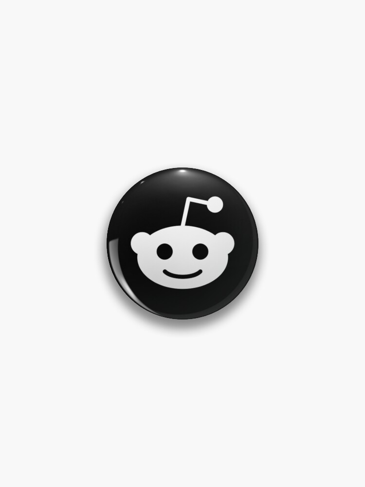 Badge for Sale avec l uvre Logo Reddit noir de l artiste