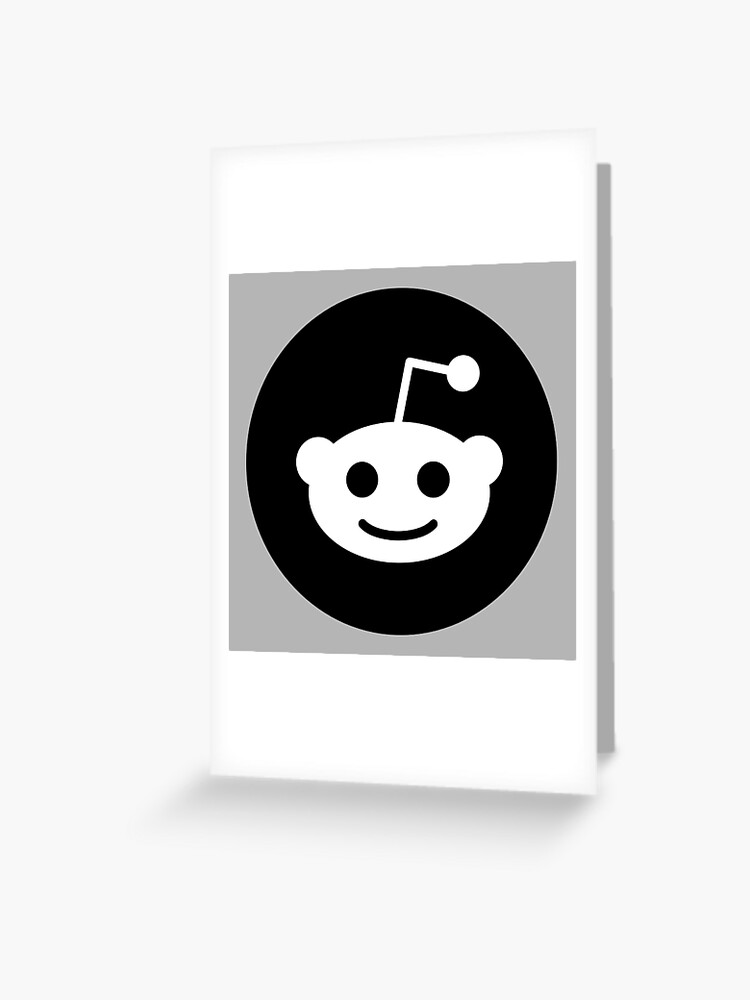 Black Reddit Logo Greeting Card For Sale By Parkerku Redbubble