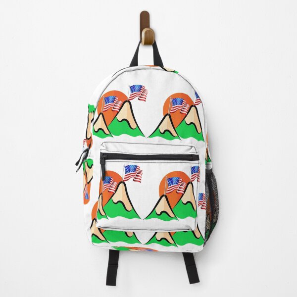 Item preview, American Flags on Top of Mountains designed and sold by Dream Wear.