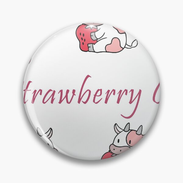 Item preview, Cute Strawberry Cow Mask - Pink Cow Masks  designed and sold by MariamBj.