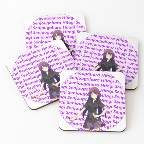 Item preview, Hitagi Senjougahara circle sticker monogatari designed and sold by Horiphic.