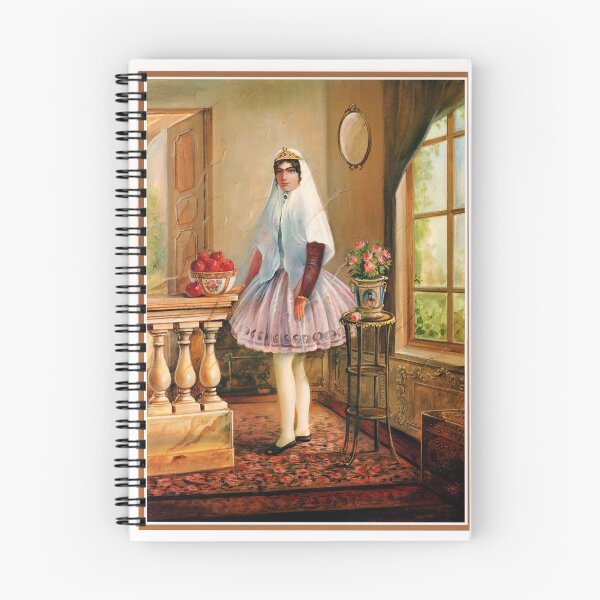 Item preview, Qajar Girl. Iranian painting by Shakiba  designed and sold by mazis.