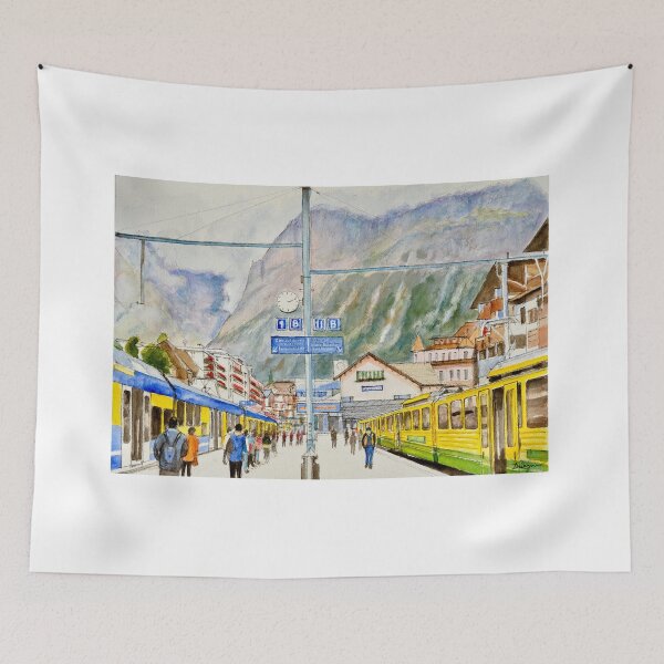Item preview, 1412 at Grindelwald Station designed and sold by Dai Wynn Fine Art.