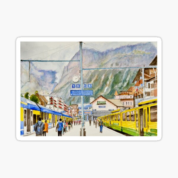 1412 at Grindelwald Station Sticker