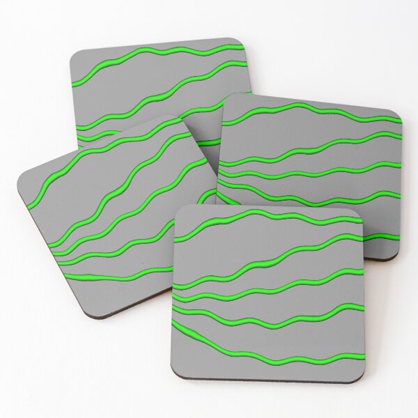 Item preview, Green cool stripes gray background designed and sold by oxoxoxo.