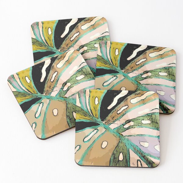 Aperçu de l'œuvre Peinture boho feuille de palmier créée et vendue par Paintingladycat.