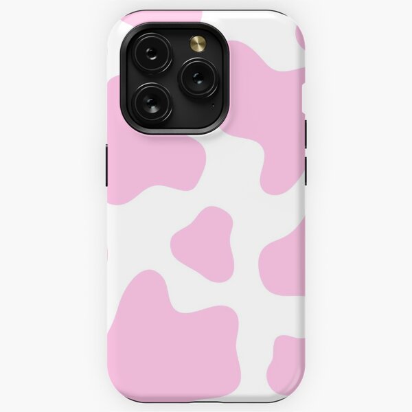  iPhone 12/12 Pro Cute Pink Strawberry Cow Print Kawaii