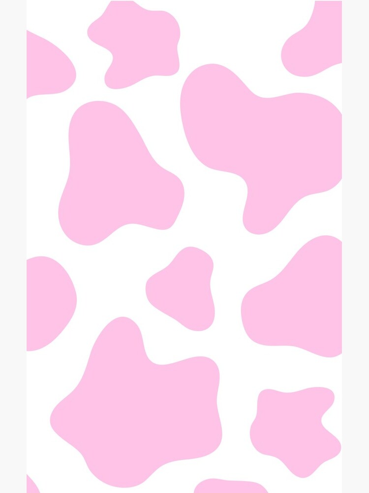 Strawberry Cow Print Light Pink Sticker for Sale by mmirandalaurenn
