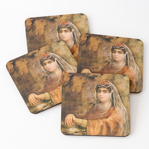 Artikelvorschau, Qajar Mädchen. Iranische Malerei von Shakiba entworfen und verkauft von mazis.