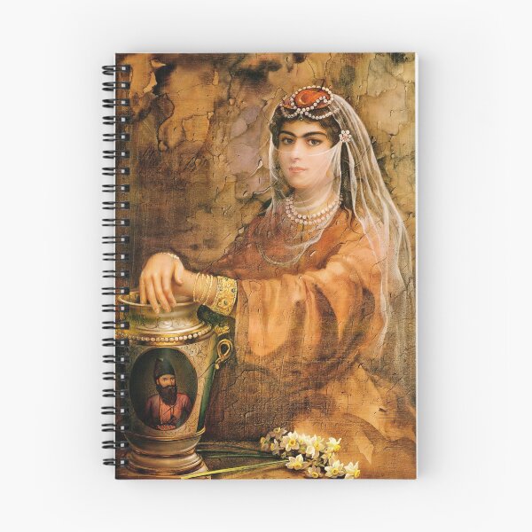 Item preview, Qajar Girl. Iranian painting by Shakiba  designed and sold by mazis.