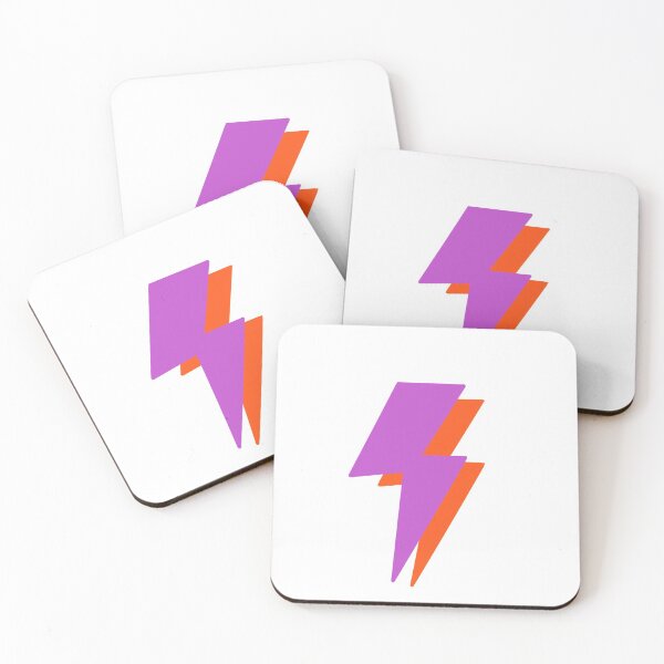 Item preview, purple and orange lightning bolt designed and sold by lizzie-simmons.