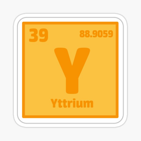 Element Yttrium Sticker Sticker