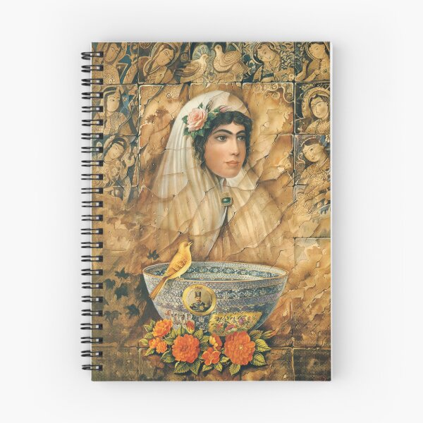 Item preview, Qajar Girl. Iranian painting by Shakiba  designed and sold by mazis.