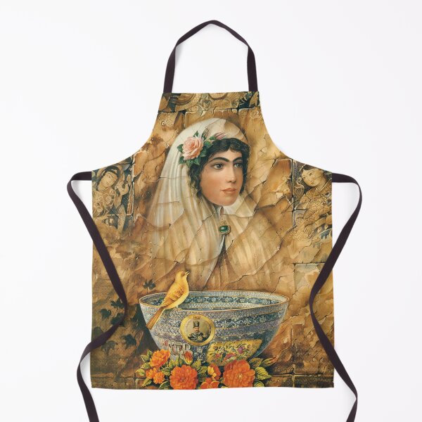 Item preview, Qajar Girl. Iranian painting by Shakiba designed and sold by mazis.