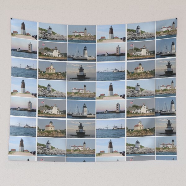 Item preview, Rhode Island Lighthouses  designed and sold by Autumn Seas Photography.