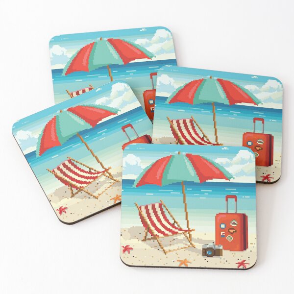 Item preview, Pixelated Escape Beach designed and sold by HopeDetour.