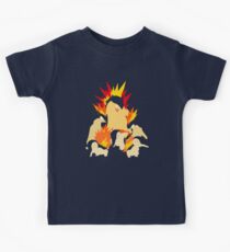 Cyndaquil - Quilava - Typhlosion Kids Tee