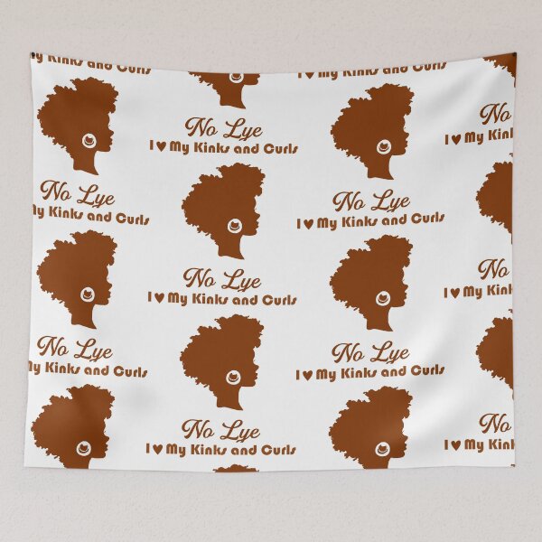 Item preview, African American Woman Natural Hair Kinky Melanin Poppin No Lye designed and sold by evadeedesigns.