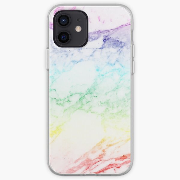 RAINBOW MARBLE Coque souple iPhone