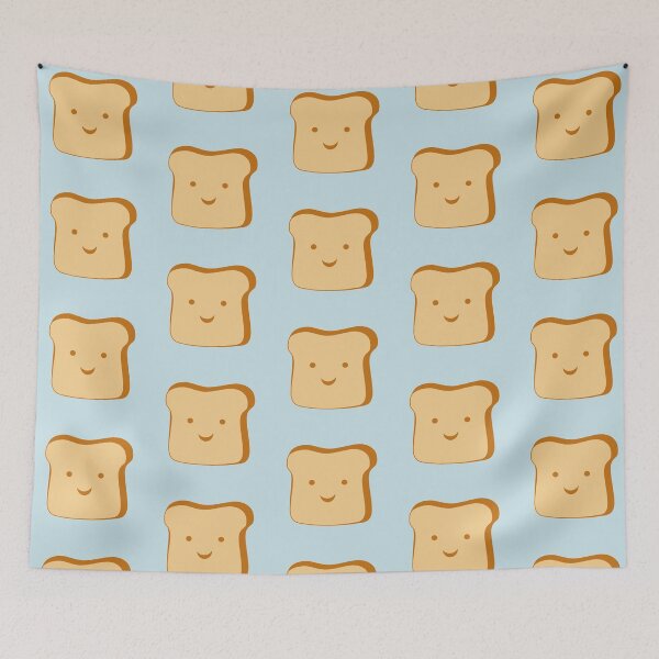Item preview,  Happy Toast (Blue Background) designed and sold by elrathia.