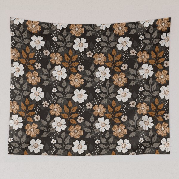 Item preview, Vintage Rose in Black designed and sold by Lindsay Hook.