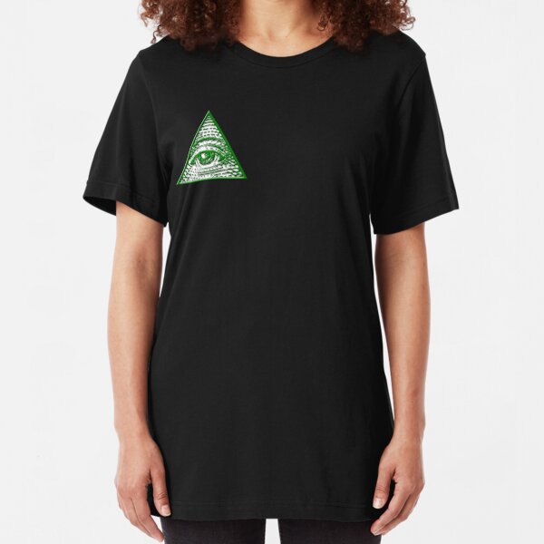 All Seeing Eye - Small logo Slim Fit T-Shirt