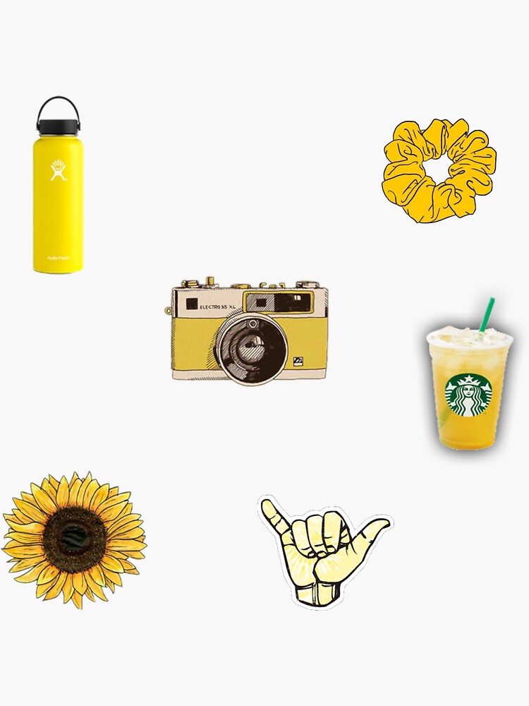 "Yellow vsco sticker pack" Sticker for Sale by Jbw052677 Redbubble